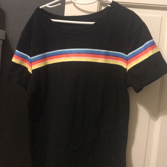 Tilly's Tops - WORN ONCE rainbow t shirt